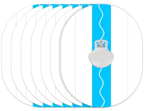 QaZanteiar 40 Pièces Capteur Glycémie Patchs Pour le Capteur Medtronic Guardian, Forte Adhérence, Imperméable & Hypoallergénique, Doux Pour la Peau et Auto-Adhésif, Protection Quotidienne du Capteur