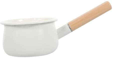 Garneck Casserole Émaillée Multifonctionnelle Pot à Soupe Pot à Lait Casserole pour Nourriture Infantile Accessoire de Cuisine Pratique pour Soupe Noodles et Plus