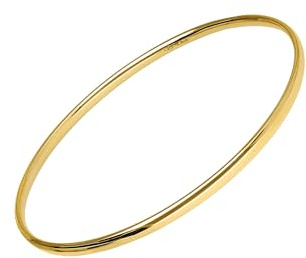 Lucchetta - Sklavenarmband Gold Armreif 9 Karat Gelbgold - 20cm, Goldarmband Damen Echtgold - Hochwertiges Schmuck hergestellt in Italien | Goldarmband Damen Echtgold, Hochwertiges Schmuck hergestellt in Italien