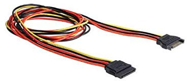 DELOCK Lot de 3 Câbles SATA 15Pin -> SATA 15Pin Mâle/Femelle 1 m