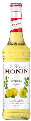 MONIN Sirup Bergamotte 0,7 l | geschmacksintensiver Bergamotte Sirup mit frischem Zitrusgeschmack - für Cocktails, Limonaden und Dessertkreationen