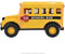 Mighty Wheels Steel American School Bus Toy 16 - Large Free-wheeling Toy Bus with Movable Front and Rear Doors - Durable Steel and Plastic Vehicle Toys for 3+ Year Old Boys and Girls