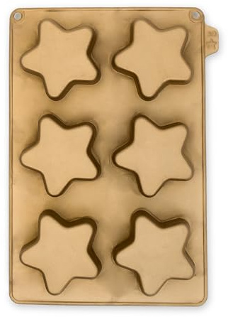 CÉCOA • Moule Silicone Étoiles de Noël 3D • 100% Alimentaire • Sans BPA • Anti-Adhésif • Gâteaux, Entremets, Chocolats • Spécial Noël • Températures -40°C à +230°C • Four, Frigo, Congélateur