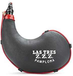 Bota de vino curva Suprema con interior de Latex Las Tres ZZZ (1 Litro)