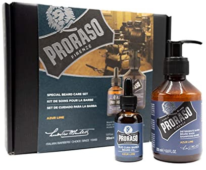 Proraso Pack Aceite para Barba + Champú para Barba Azur Lime
