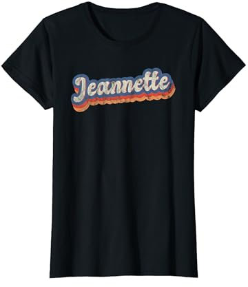 Jeannette Chemise personnalisée avec prénom des années 70 T-Shirt