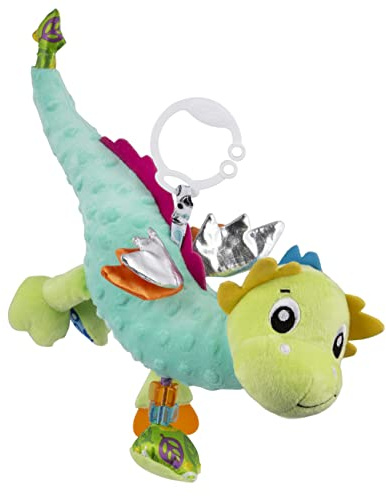 Playgro Sensory Friend Drache - Babyspielzeug - Motorik - Babysensorik - Babyrassel - Babymotorik - Kinderspielzeug - farbig