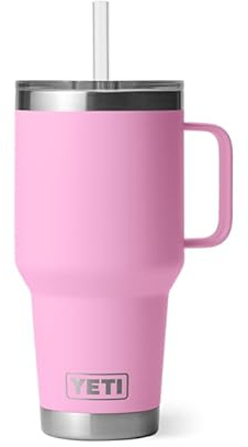 YETI Tasse à paille, rose pouvoir, 1035 ml, acier inoxydable, compatible avec les couvercles MagSlider, 33.814 onces