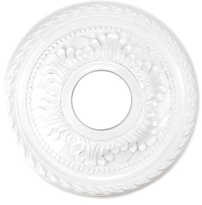 Crapyt Ceiling Medallions for Chandeliers Ceiling Fan Medallion for living room, dining room, shopping mall, bedroom 12.2 Light Medallion White
