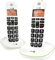 Doro PhoneEasy 100w Duo DECT Telefono cordless (vassoio, vivavoce) bianco