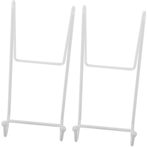 Alipis 2stücke Metall Tellerständer Für Fotos Und Kunstwerke Multifunktionale Tischstaffelei Für Küche Wohnzimmer Büro Und Ausstellungen
