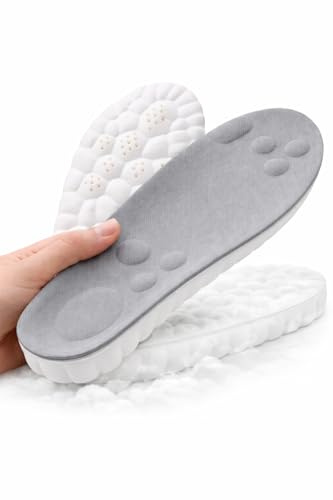 Solette ortopediche 4D CLOUDSTEP per scarpe – ammortizzazione a nido d’ape, assorbimento urti, supporto arco e tallone, traspiranti