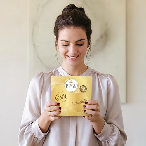 Ferrero Rocher Pralinen Geschenkbox personalisiert mit Namen – Schokolade personalisierte Ferrero Rocher Pralinen als Geschenk