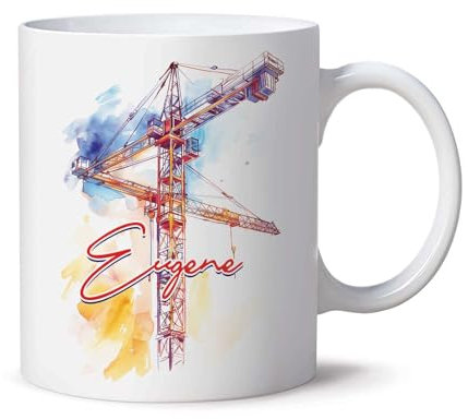 Ceramic Mug Awesome Construction Engineer Coffee Tea Mug Durable Ceramics Coffee Cup Funny Coffee Mug for Water Beer 330Ml