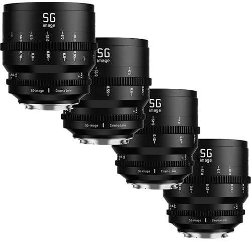SGimage 25mm/35mm/50mm/75mm T1.4 Cine-Objektiv Vollformat-Festbrennweite für L-Mount-Kameras