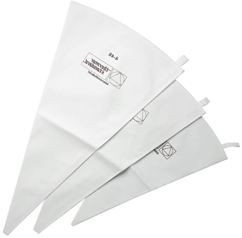 3 bolsas pasteleras reutilizables de algodón para repostería, herramienta de decoración de pasteles para decorar pasteles, pasteles, galletas