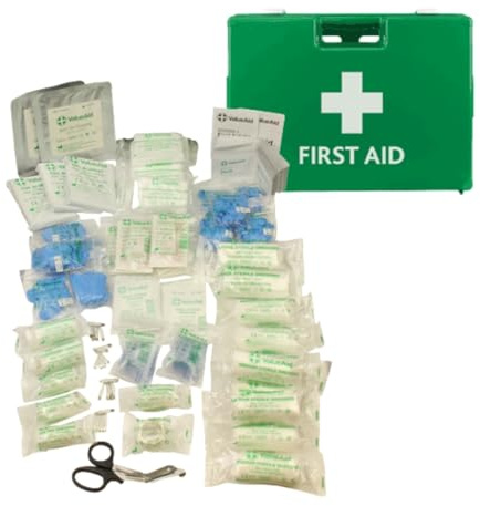 Value Aid BS8599-1:2019 First Aid Kit, Deluxe Hard Case, Workplace & Office Safety, Fully Stocked, HSE Compliant Size Large