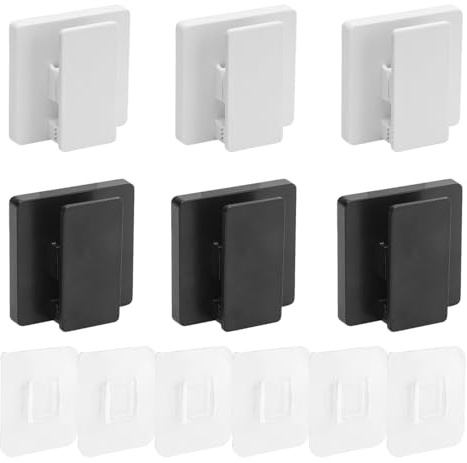 CZAKOMIX 6 Stück Große Wandclips Selbstklebend, Wandmontage Aufbewahrungsclips, Handtuchclips Ohne Bohren, Geschirrtuch Handtuchhalter Clips für Aufbewahrung Gesichtsreiniger, Handtüchern, Waschlappen