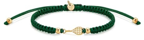 SAILBRACE Armband GOLD TENNIS DARK GREEN BRAIDED