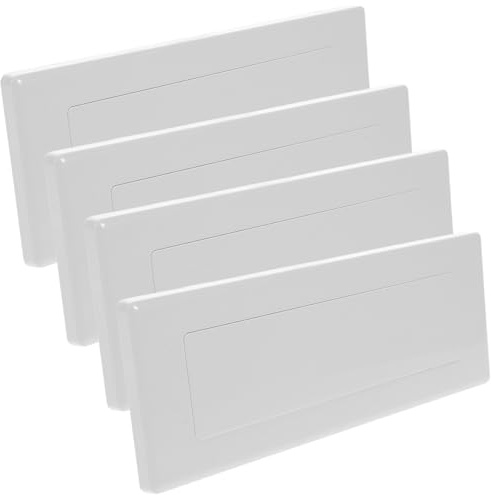 Gatuida 4 Pièces Cache-prises Électriques Plaques De Recouvrement Larges Pour Boîte De Jonction Murale Protection Pratique Sans Outil Couverture Esthétique Pour Électricité Maison