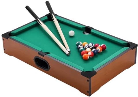 Perfeclan Billardtisch-Set für, Tischbillard, Brettspiele, Billardqueues, Heimgebrauch, Desktop-Snooker-Spielzeug für Eltern und