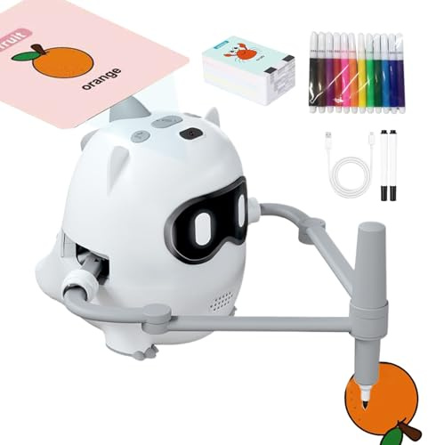 Robot de dessin - Robot de peinture pour enfants - Projecteur de dessin pour enfants - Jouet éducatif intelligent avec voix - Machine à dessin robot - Projecteur de dessin discovery Doodle pour l'art