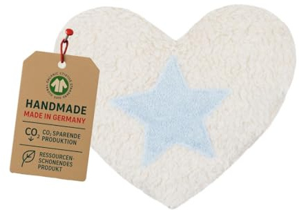 Efie Dinkel-Bio-Wärmekissen mit Stern blau, kontrolliert biologischer Anbau (organic), Made in Germany