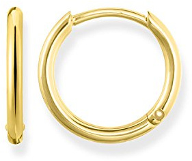 Thomas Sabo Boucles d'oreilles Créoles Petites Argent Plaqué Or CR608-413-12