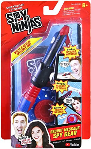 Spy Ninjas Secret Message Spy Gear. Secret Message Pen, Network. Chad Wild Clay, Vy Qwaint, Daniel, Regina, Melvin, Project Zorgo, PZ, Hacker. Spy Gear, Gadgets, Accessories, Missions.