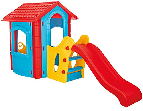 Laeto Summertime Days Plastic Playhouse For Kids Outdoor Garden Playhouse Wendy House Outdoor Happy House Play House With Slide