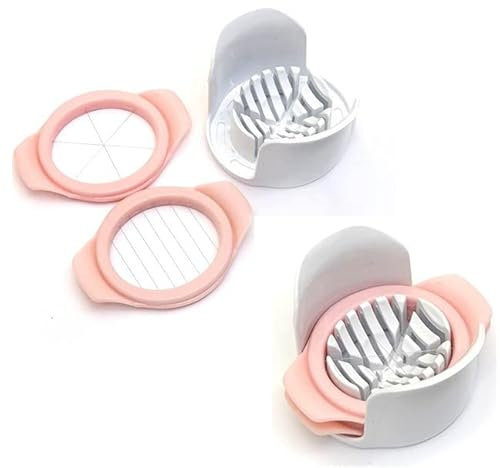 Cortador de huevos multifunción y rebanador de frutas suaves y picador de alimentos, rápido y fácil (cortador de huevos y frutas)