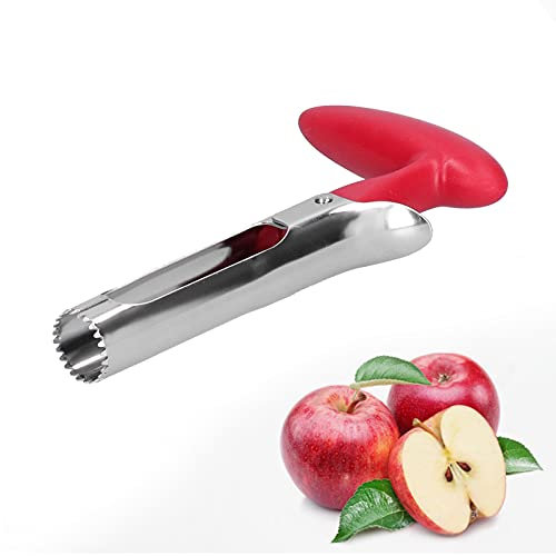 Fruit Vegetable Corers, Stainless Steel Corer Pitter Apples Pear Fruit Core Remover Easy Twist Fruits Tools Core Seed Remover Kitchen Gadget Tool for Diced Pineapples Rings