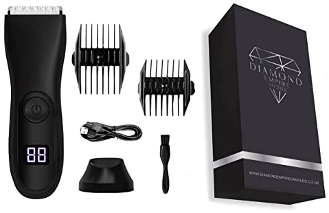 Diamond Empire Balls Trimmer | Body Hair Grooming Trimmer for Men | Waterproof and Cordless Mens Pubic Hair Trimmer| Waterproof Lightweight Mens Body Groomer| Ball Shaver for Male with Hair Clippers
