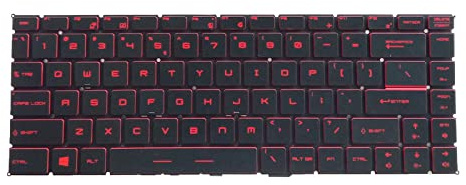 Ronyme Clavier d'ordinateur Portable Clavier rétroéclairé US Layout pour MSI GF63 Thin 9SC Accessoire Haute Performance
