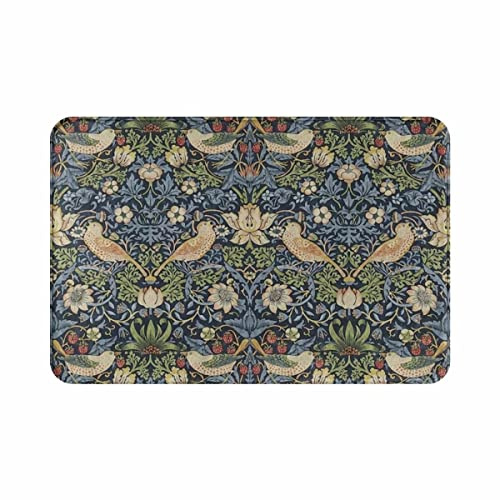 William Morris Polyester Doormat Rug Carpet Mat Footpad Anti-Slip Cushion 24x16 Inch