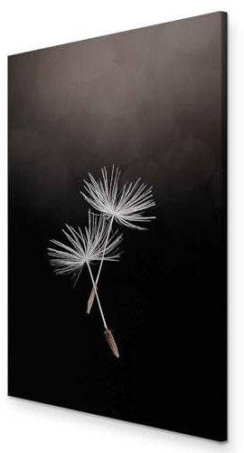 murando - Akustikbild Pusteblume Bilder Hochleistungsschallabsorber Schallschutz Leinwand Akustikdämmung 1 tlg Wandbild Raumakustik Schalldämmung Pflanzen Natur Blumen Botanik