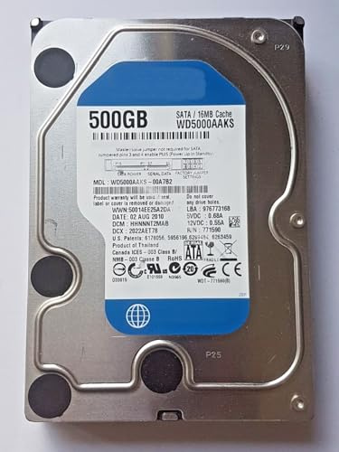 500 GB SATA WD5000AAKS-00A7B2 7200 rpm 16 MB HDD 3.5