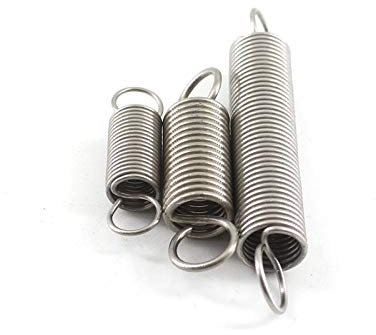 WUPNGS Doppelhakenfeder Zugfeder mit Haken, kleine Zugfedern, 0,8 mm Dicke, kleine Zugfeder mit Doppelhaken, 0,8 x 8 x 30 mm, 10 Stück (Farbe: 0,8 x 8 x 30 mm)(0.8x8x40mm)