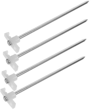 Sosoport 4stücke Heavy Duty Zelt Heringe Aus Metall Camping Outdoor Rasen Plane Stakes Zeltnägel Für Schwere Beanspruchung