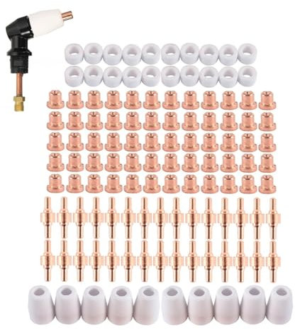 100-teiliges Plasmaschneider-Spitzenelektroden- und Düsen-Kit, Verbrauchszubehör for PT31 CUT 30 40 50 Plasmaschneider-Schweißwerkzeuge