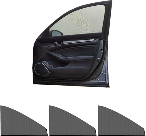 4 Pcs Breathable Car Window Shades Set - UV Protection Net for Baby & Kids - Universal Fit for Most Vehicles, Easy to Install Sunshades for Side Windows