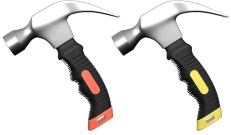 Nicear 2 PCS Claw Hammer Small Mini Camping Tack Stubby Small Hammer For Indoor Outdoor Using