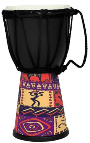SOIMISS Djembe Trommel Leichtes Afrikanisches Handtrommel Musikinstrument für Anfänger und Tragbar Sicher für Musikunterricht und Bühnenauftritte