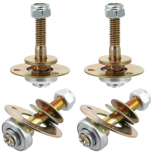 Gettimore Juego de 4 tornillos de rodamiento para silla mecedora, M8 x 45 mm, 55 mm, conector de hierro para muebles