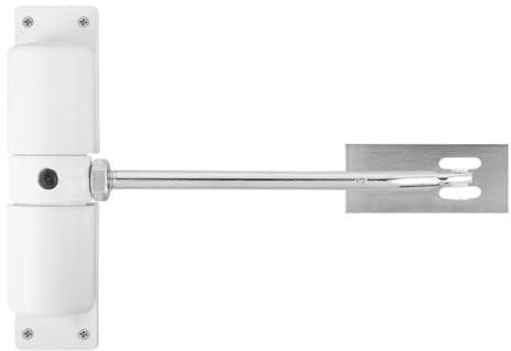 Chiudiporta automatico in metallo regolabile resistente molla di sicurezza silenziatore durevole convertibile cerniera interno esterno(1Pcs)