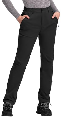 Pioneer Camp Pantalon de randonnée pour femme - Pantalon de jogging - Pantalon de travail pour femme - Protection contre les éclaboussures - Escalade, randonnée et alpinisme, Noir , S