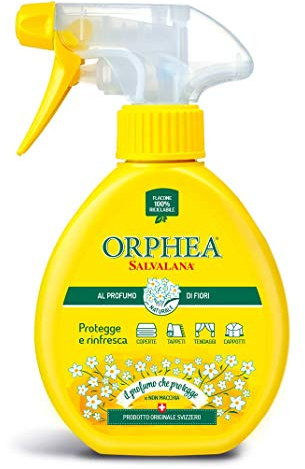 Orphea Salvalana, Spray Protezione Tappeti e Capi Grandi Dimensioni, Profumo Naturale di Fiori, 150 ml