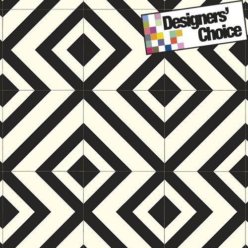 Sagres Black Diamond Tile Design Vinyl Flooring | Foam Backed | Bubblegum & Liquorice Range (2m x 3m)