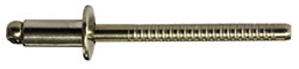 4,8 X 27,0 mm 250 Stück Edelstahl A2 / Edelstahl A2 Flachrundkopf Blindnieten Dichtnieten Nieten