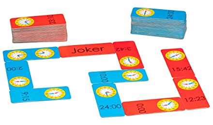 WISSNER® Domino Uhrzeit - Lernspiel